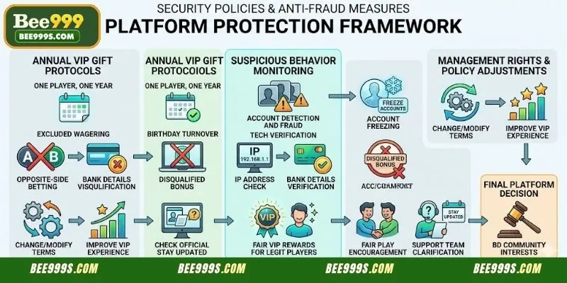 Security protocols for managing the annual VIP gift