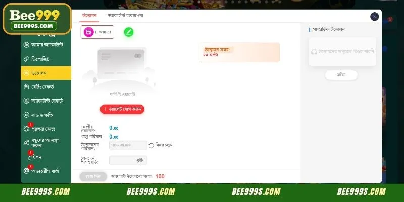 Step by step instructions for a secure Bee999 Withdrawal via digital wallets