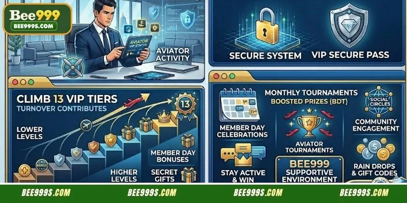VIP member status dashboard tracking flight progress and game loyalty points